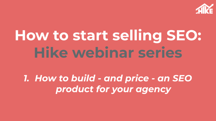 How to start selling SEO part 1