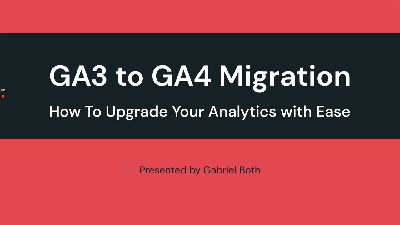 GA3 to GA4 Migration