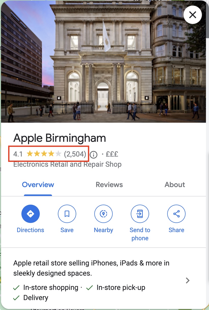 Google Customer Reviews Example