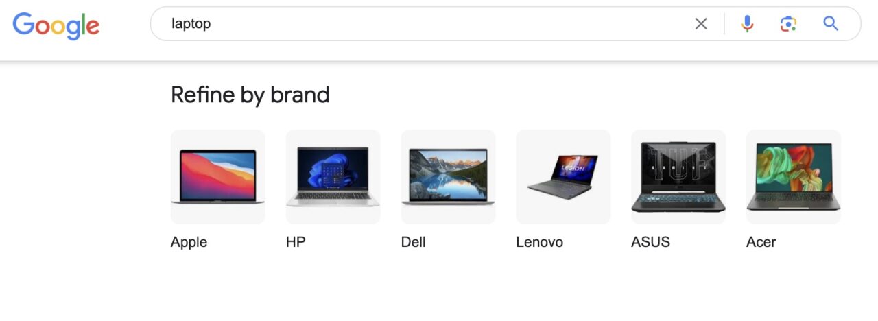 Laptop Google Search