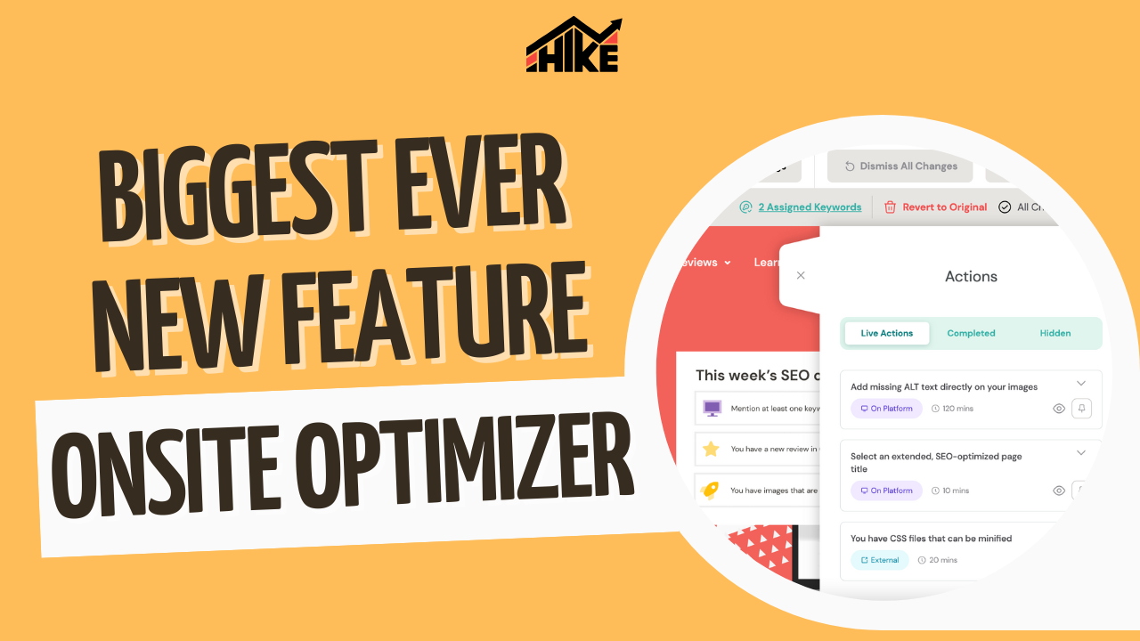 Onsite Optimizer new feature launch